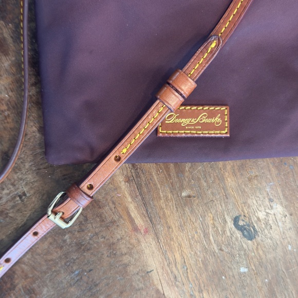 Dooney & Bourke Plum Crossbody with leather trim - Picture 8 of 8